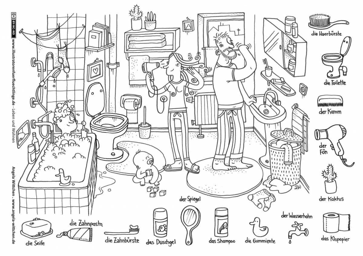 Great coloring book in german