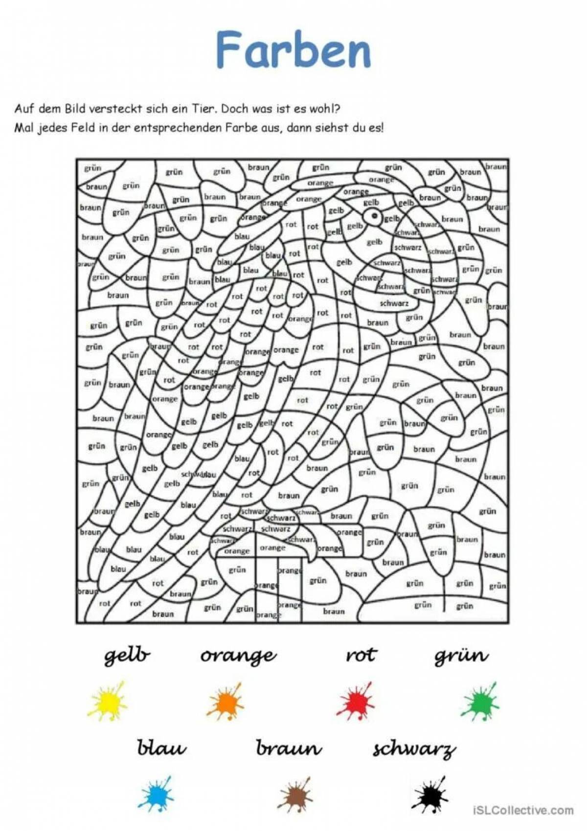In German by color #1