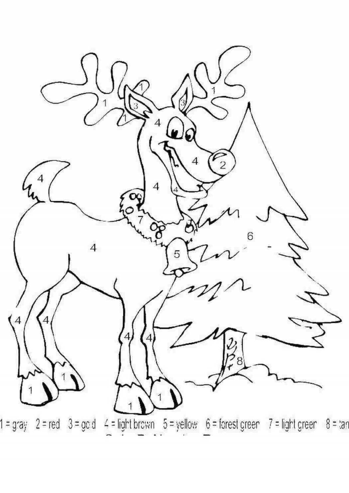 Bright Christmas coloring book