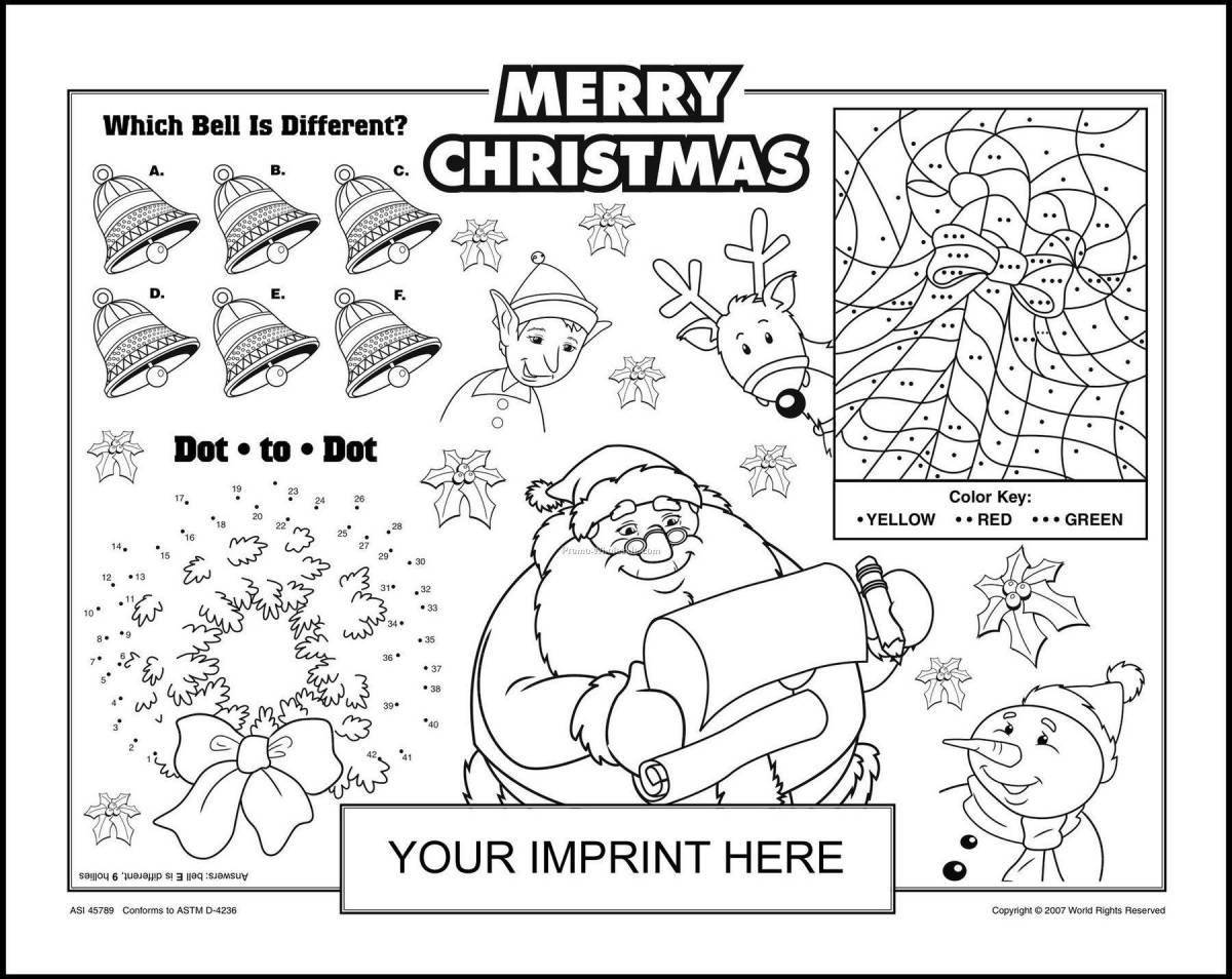 Luxury christmas coloring book