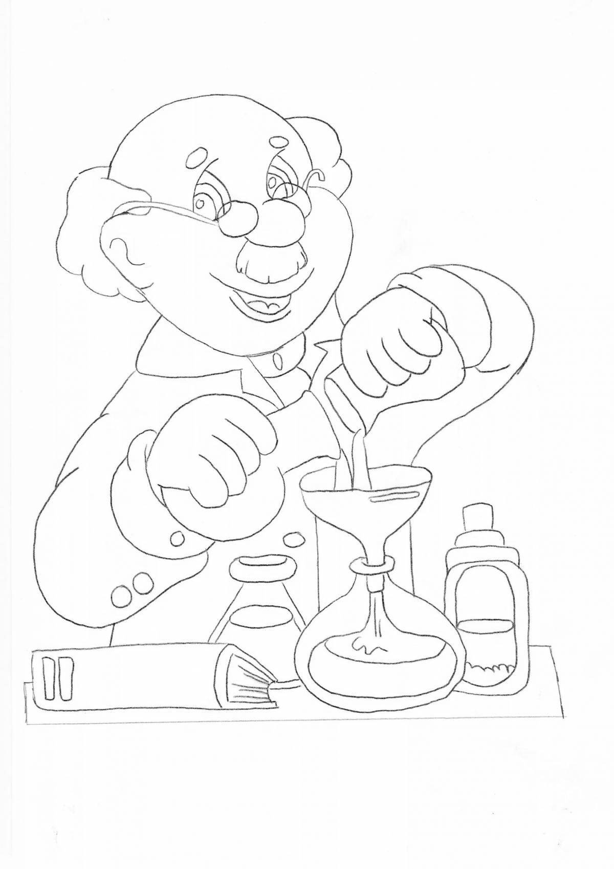 Coloring game stimulating experiments