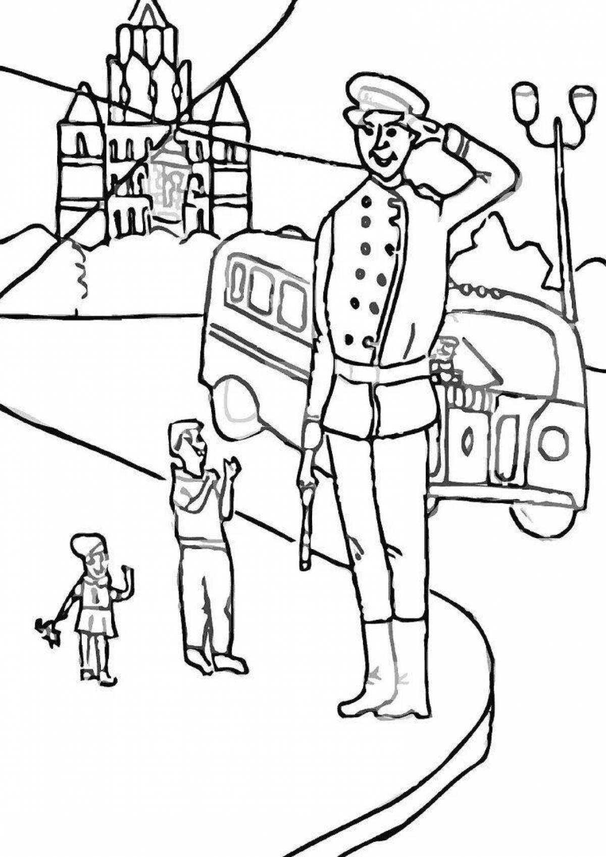 Charming Mikhalkov coloring book for children