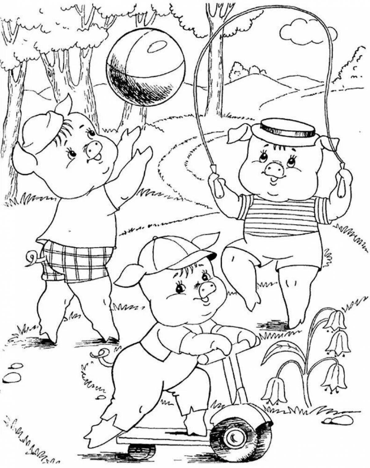 Cute Mikhalkov coloring book for kids