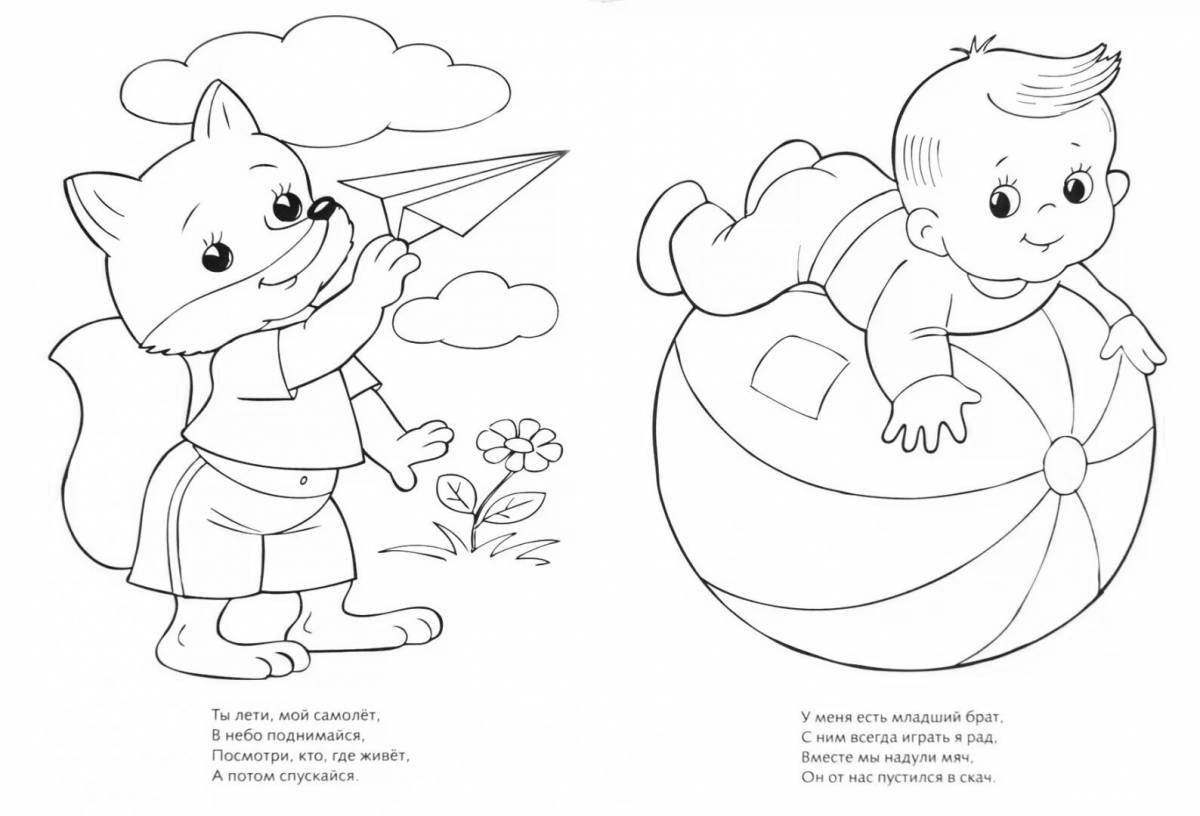 Creative coloring book for children a5