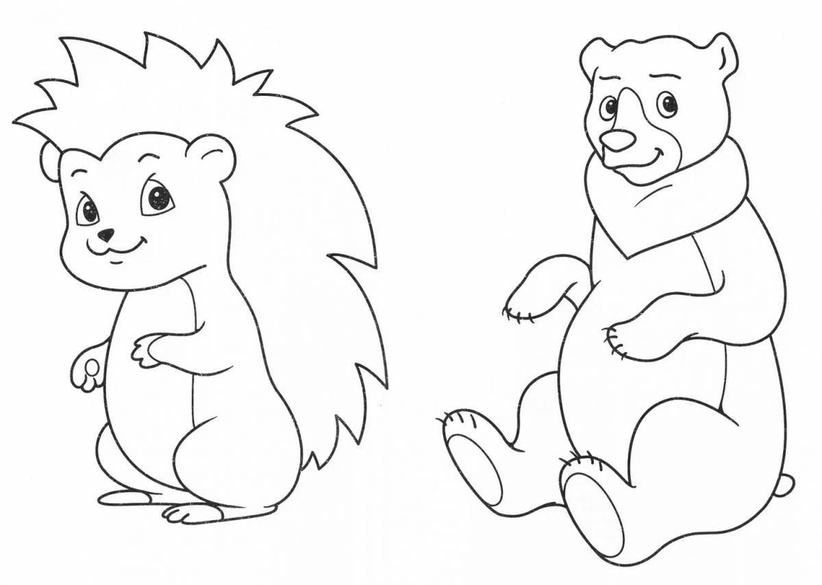 Color-adventure coloring page for kids a5