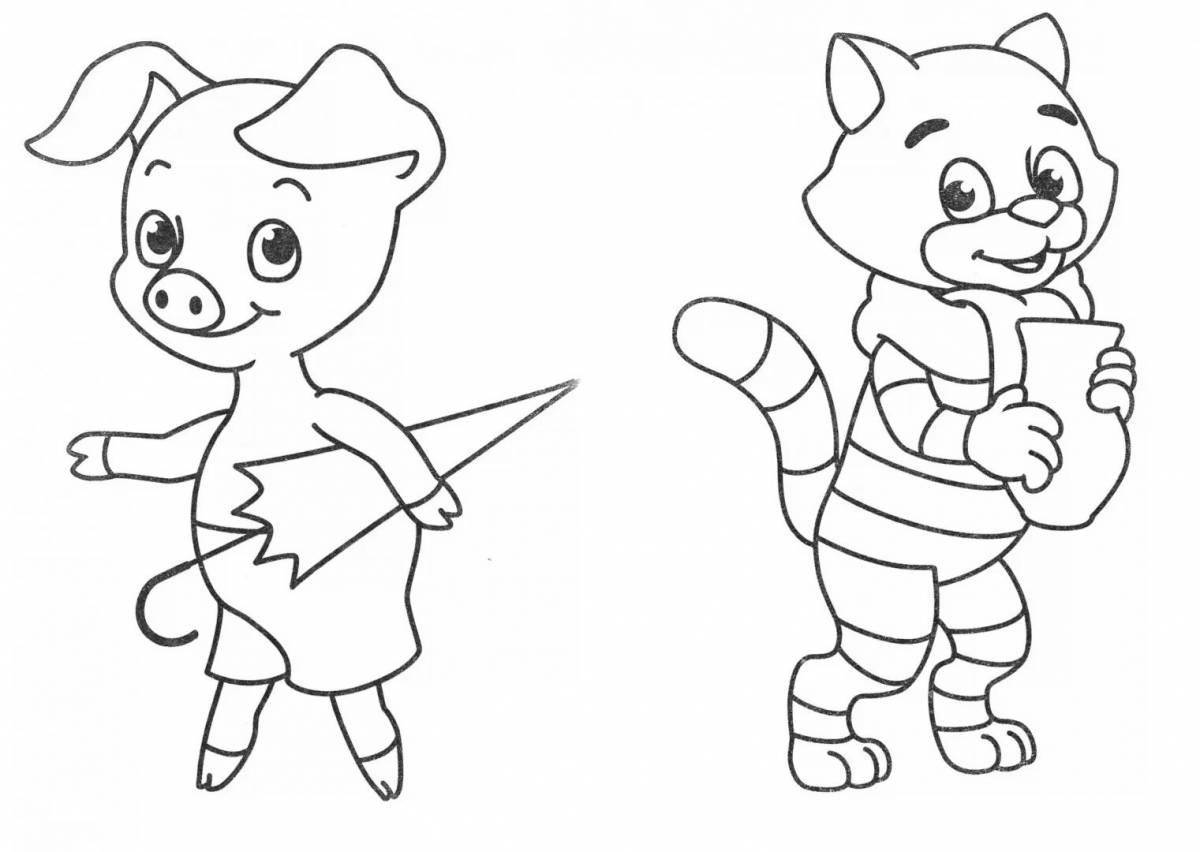 Color riot coloring page for kids a5