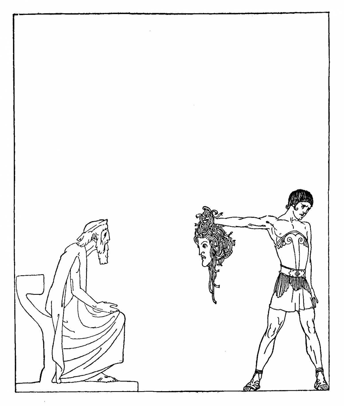 Завораживающая раскраска древнегреческих мифов
