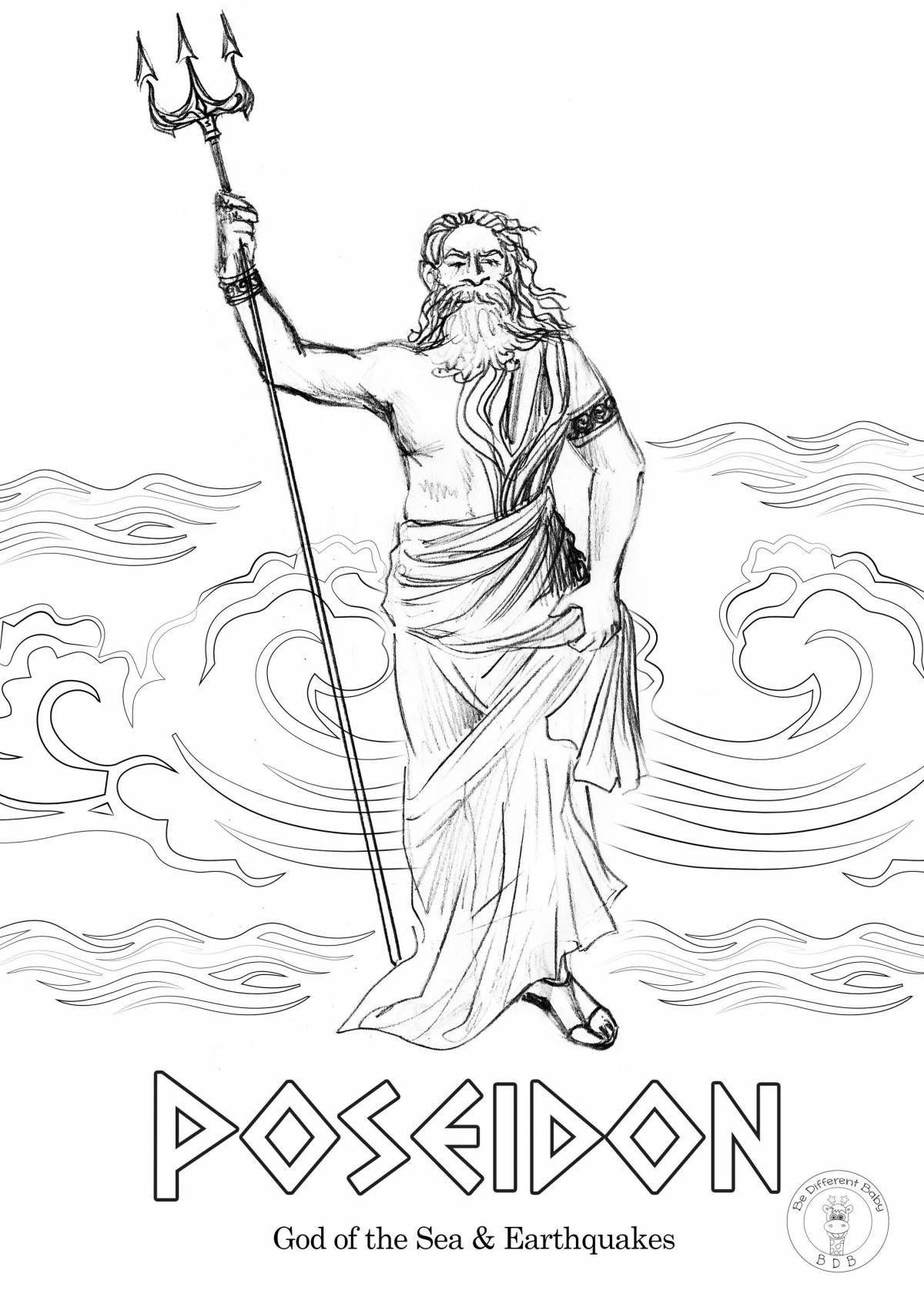Great coloring book of ancient greek myths