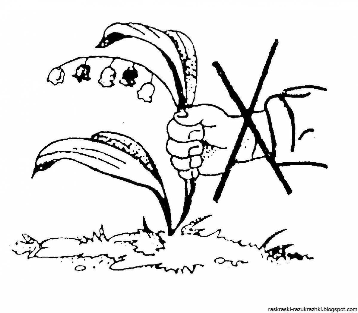 Colorful ecology: save nature for children