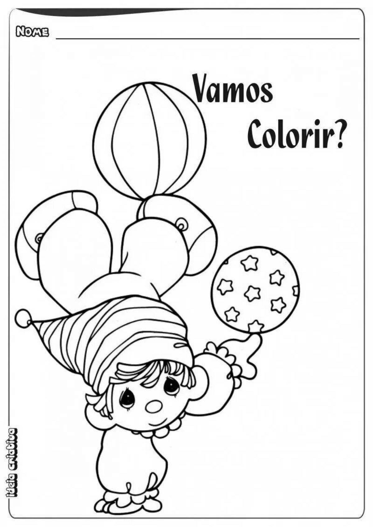 Fairytale carnival coloring for girls valya