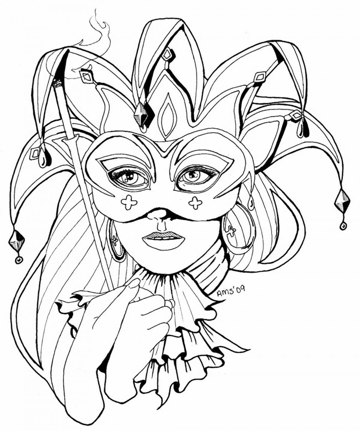Amazing carnival coloring for girls valya