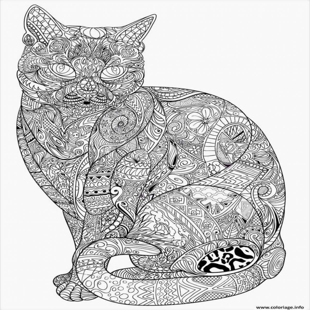 Bright antistress coloring book for adults