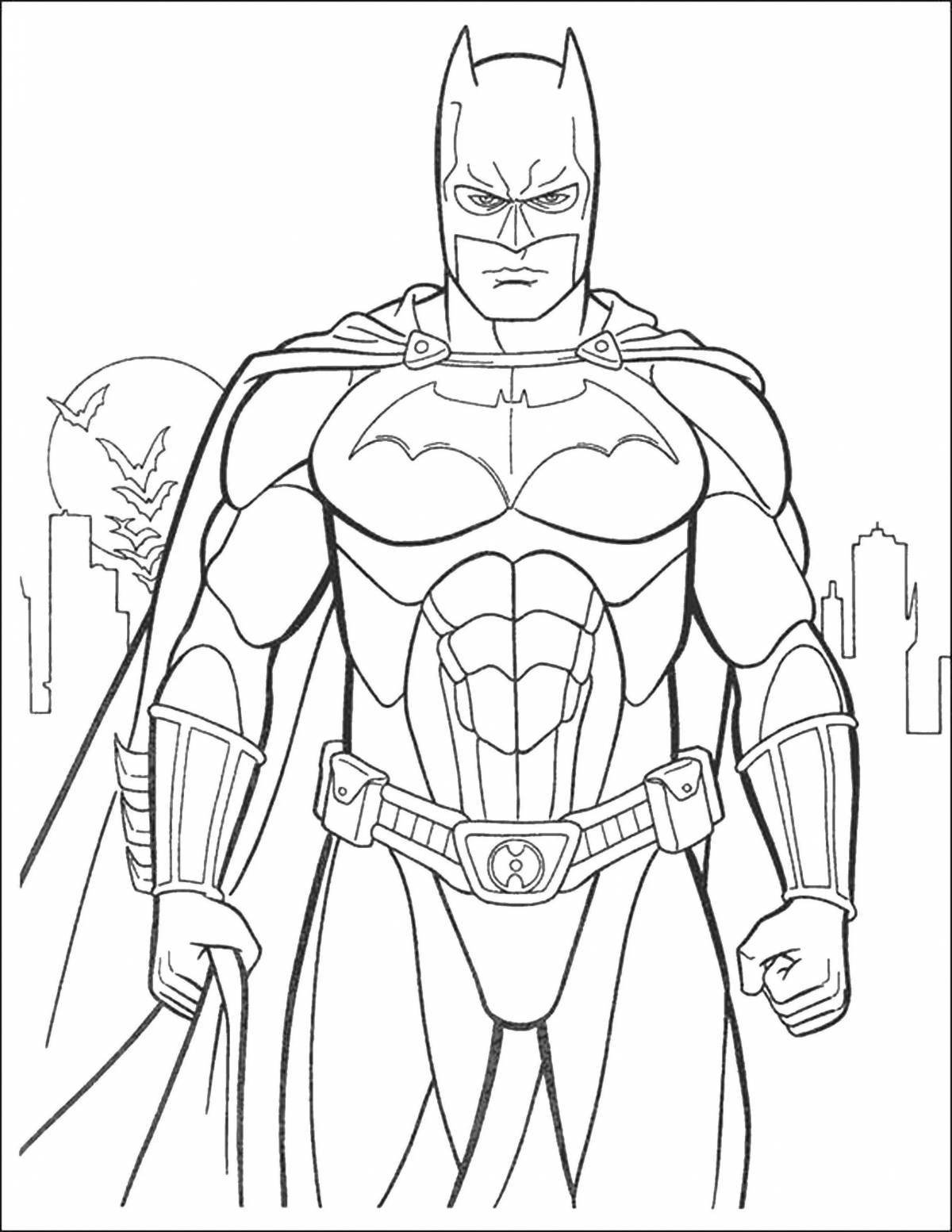 Superhero coloring book for 5 year old boys