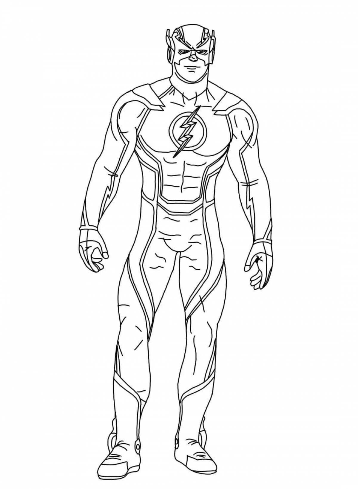 Bold superhero coloring book for 5 year old boys