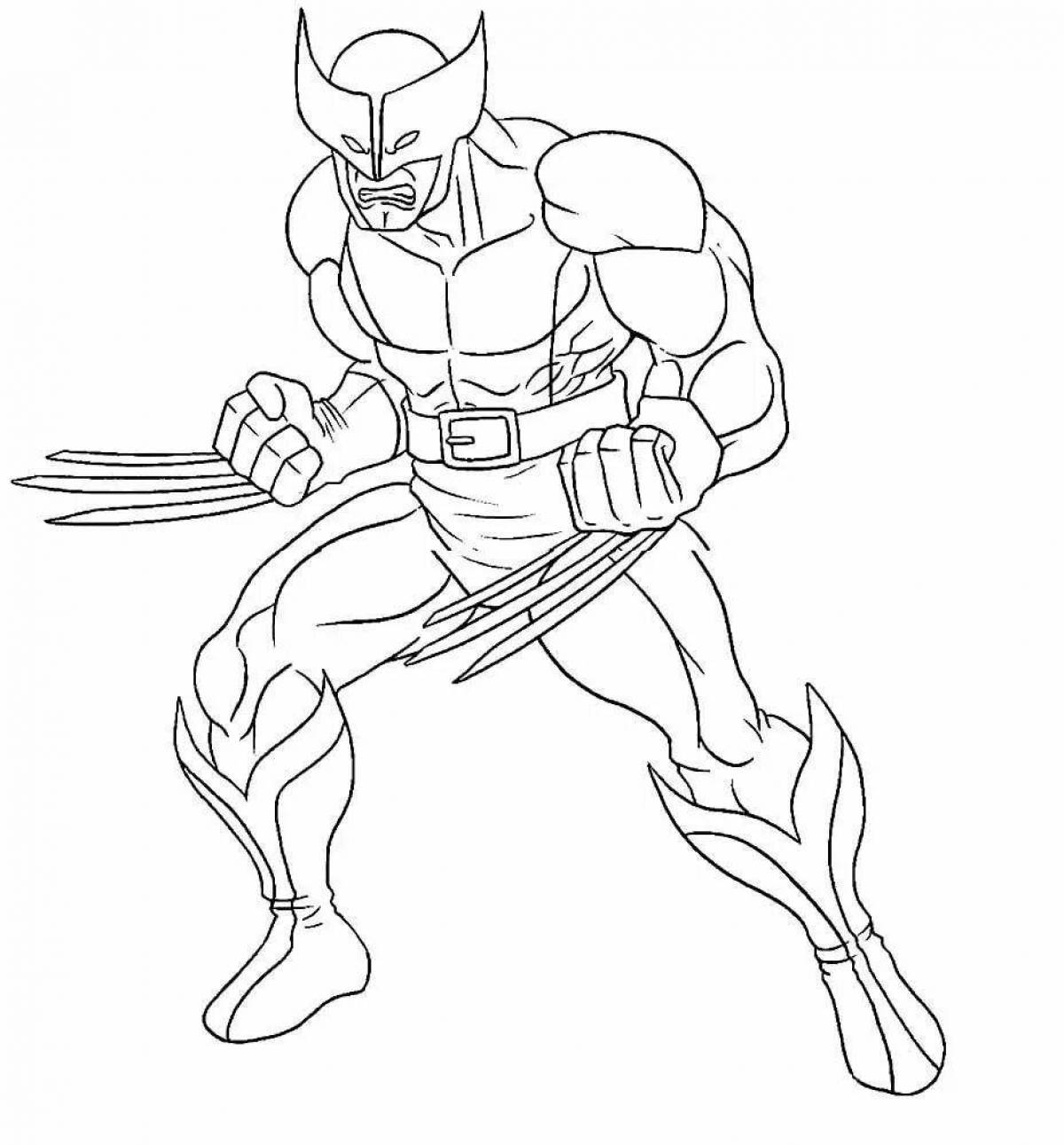 Amazing superhero coloring page for boys 5 years old