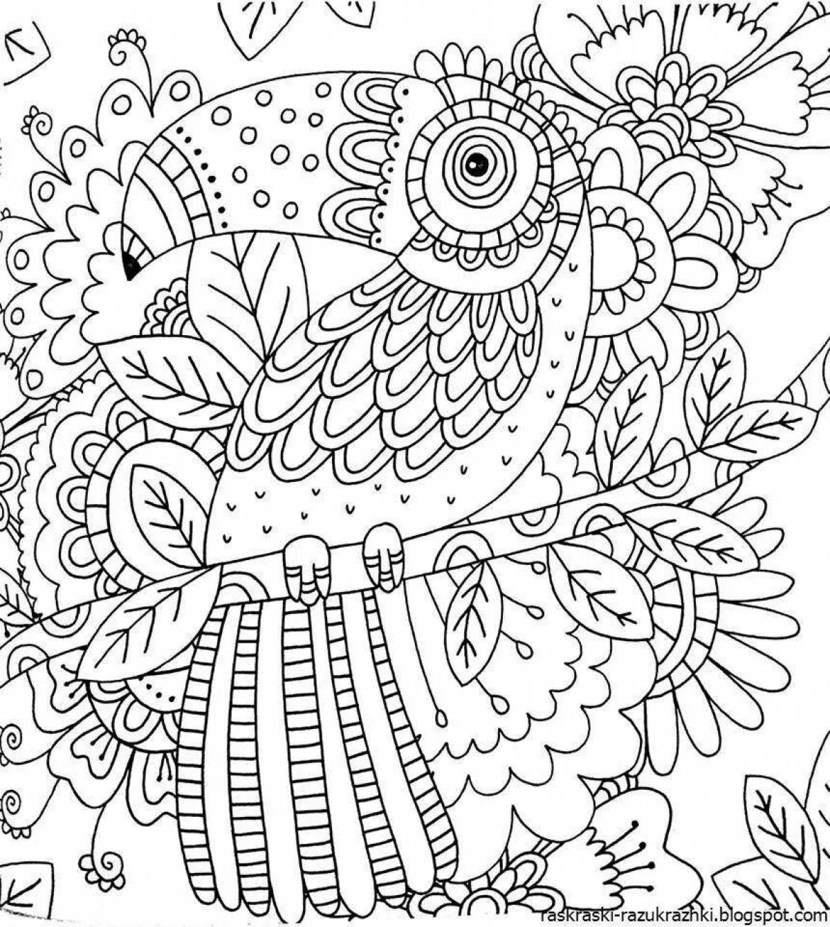 Gorgeous coloring book difficult for girls 7 years old