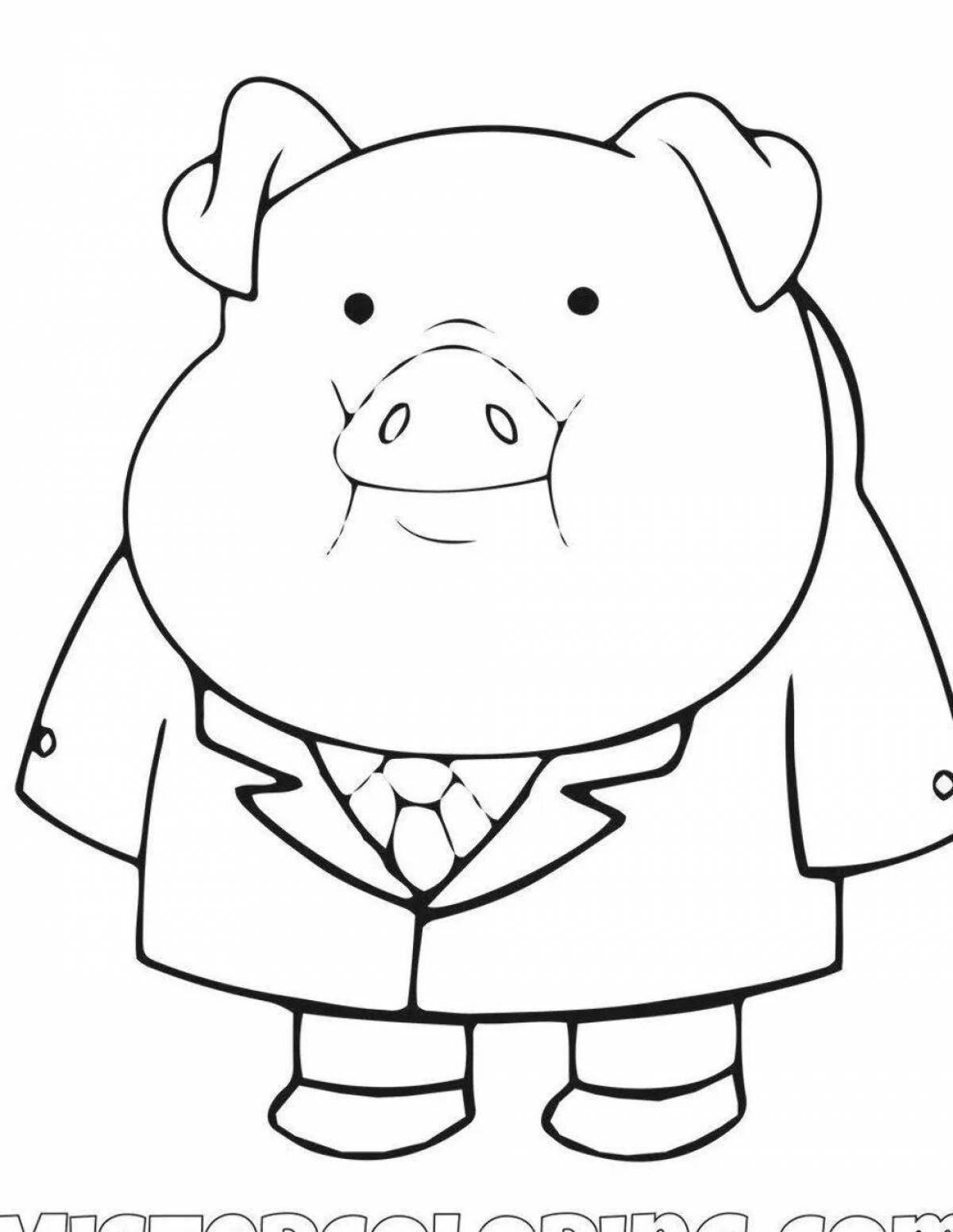 Charming mabel and chubby coloring book