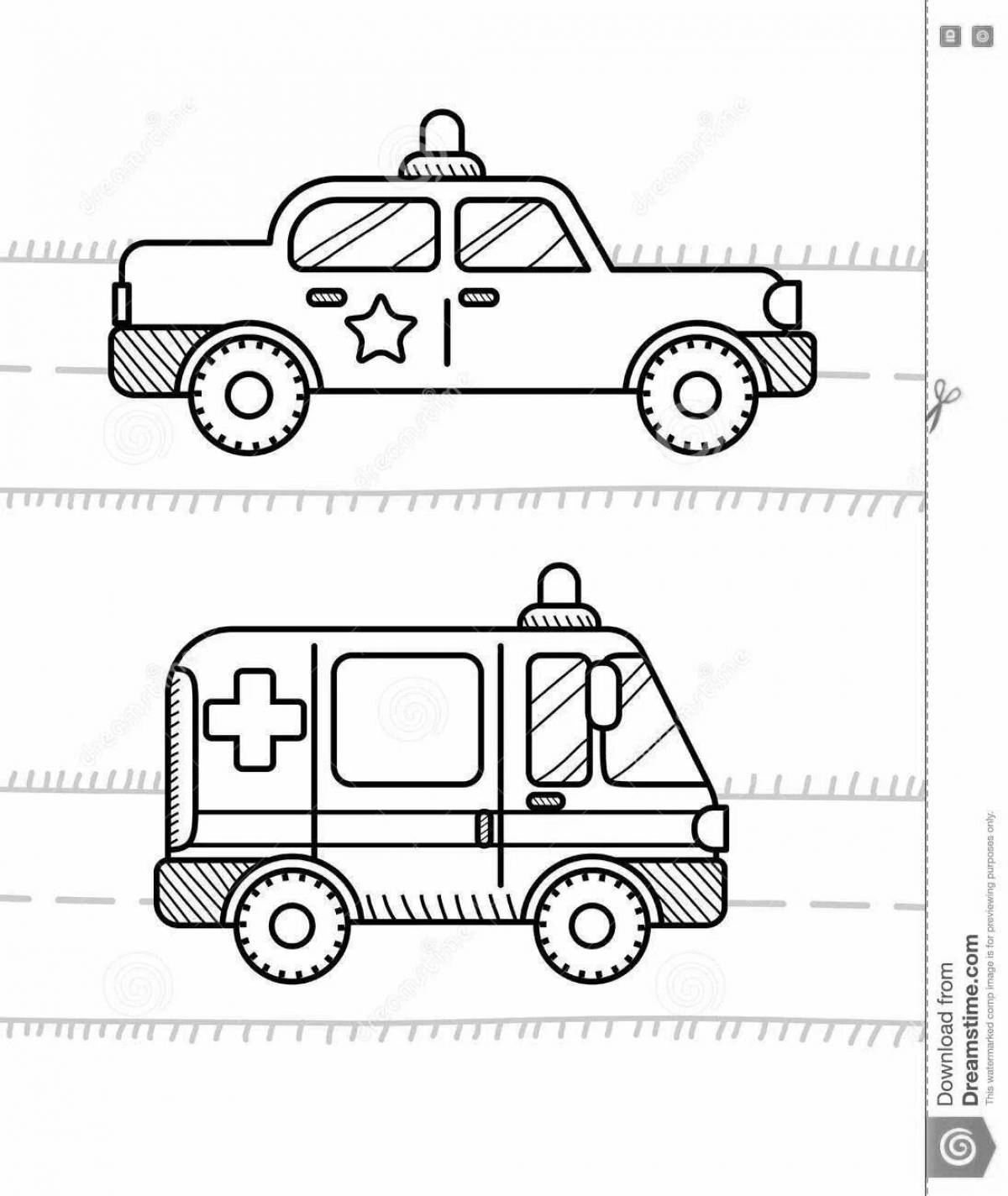 Захватывающие раскраски автомобилей специального назначения