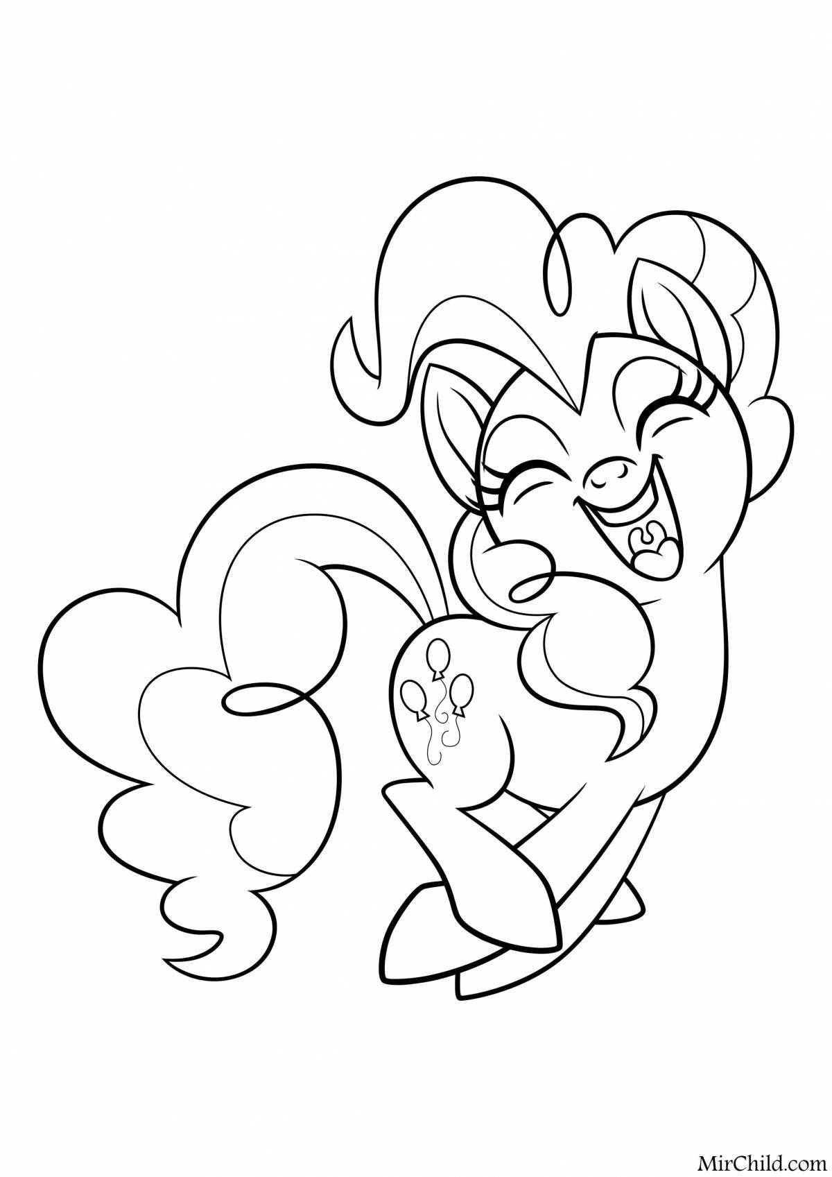 Delightful coloring my little pony pinkie pie