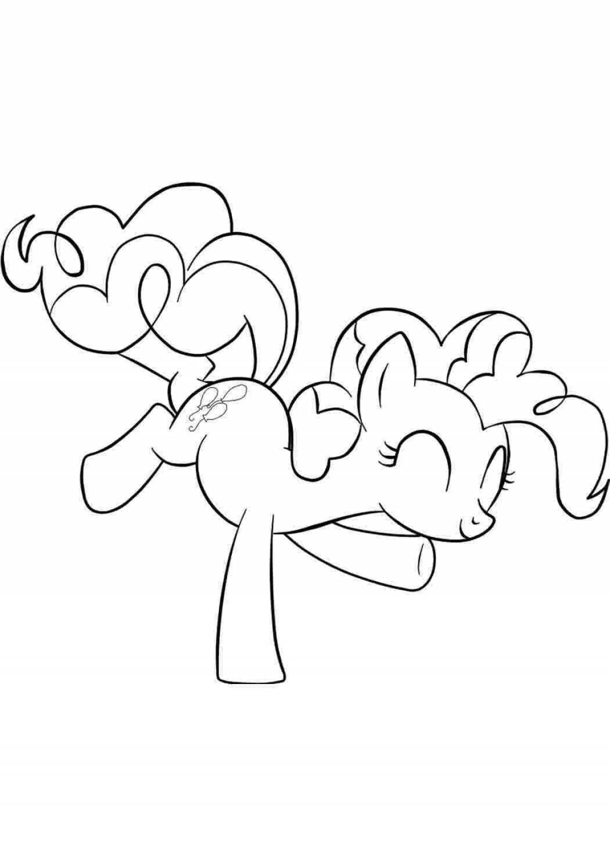 Выдающаяся раскраска my little pony pinkie pie