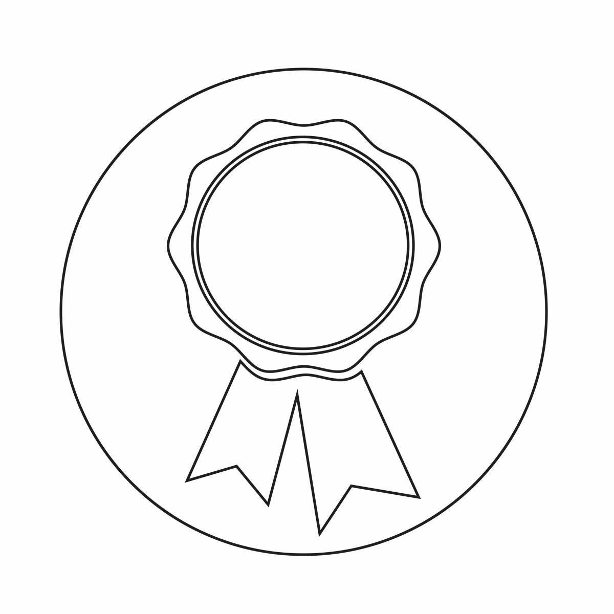 Gorgeous medal template for February 23rd