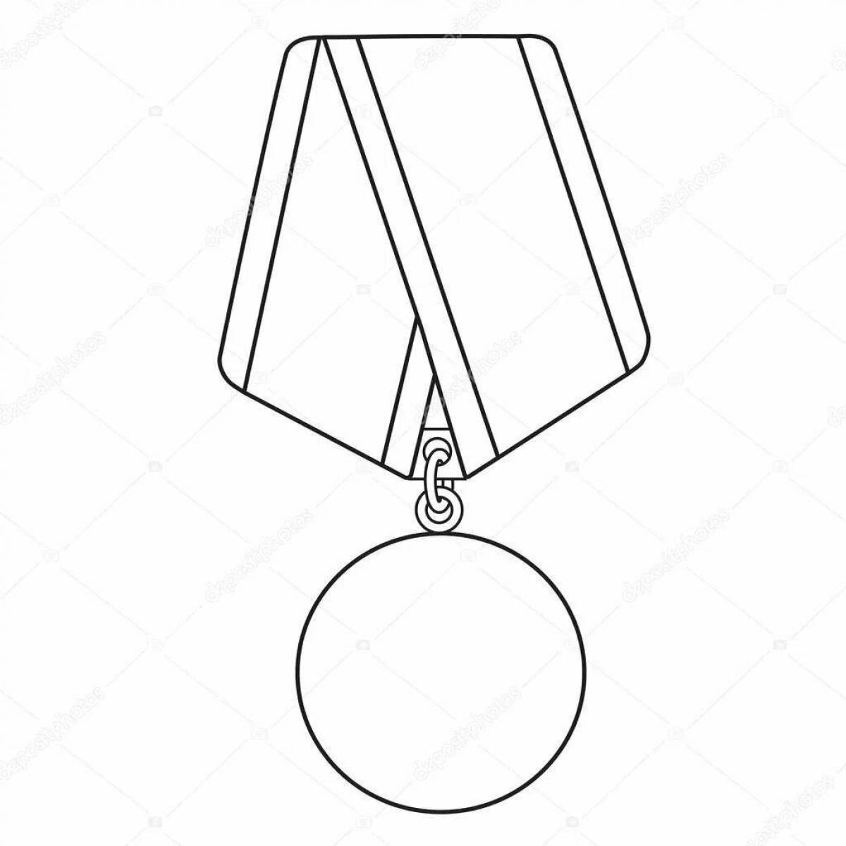 Fabulous medal template for February 23rd