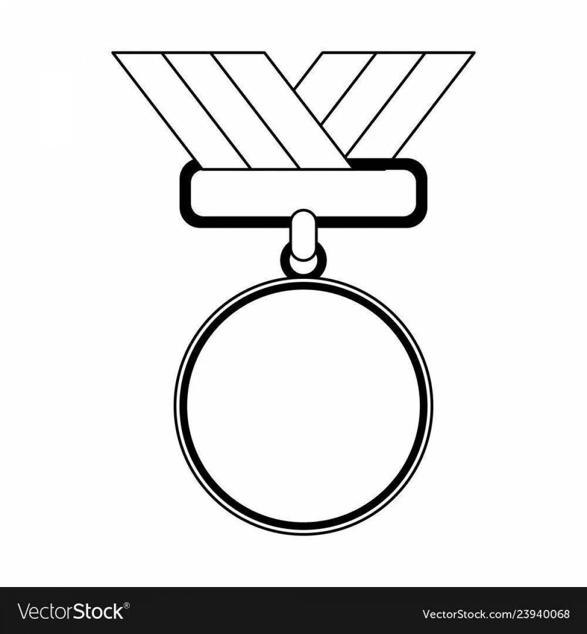 Impressive medal template for February 23