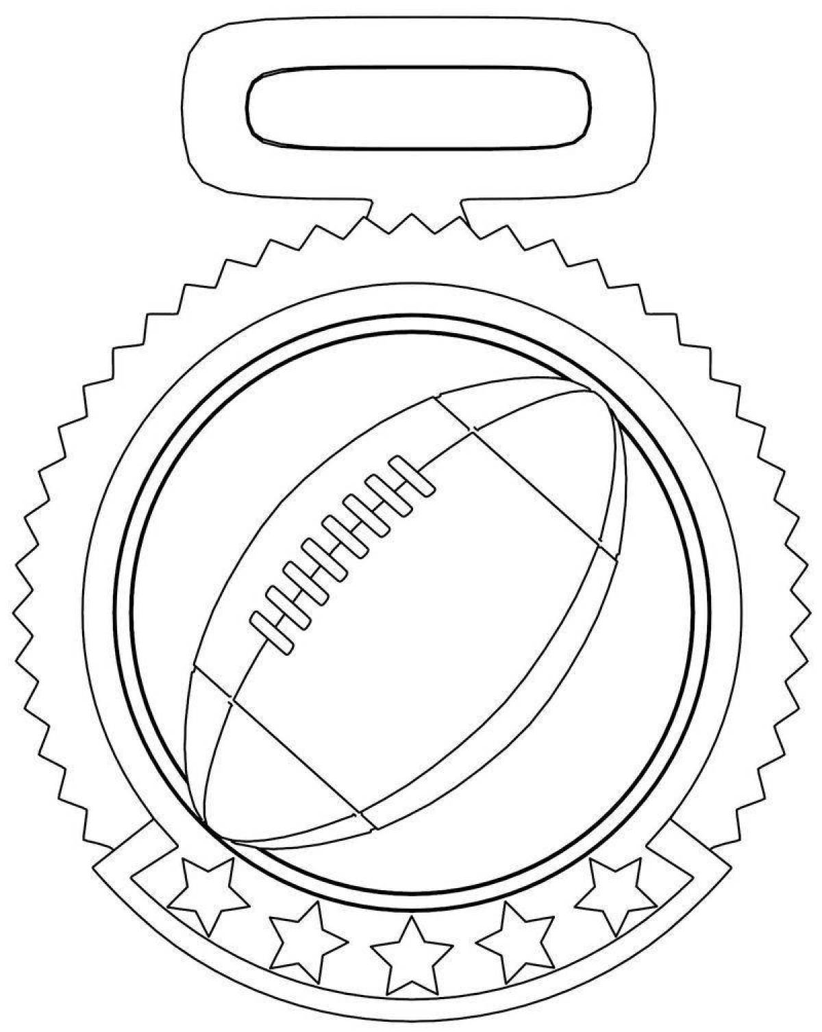 Tempting medal template for February 23rd