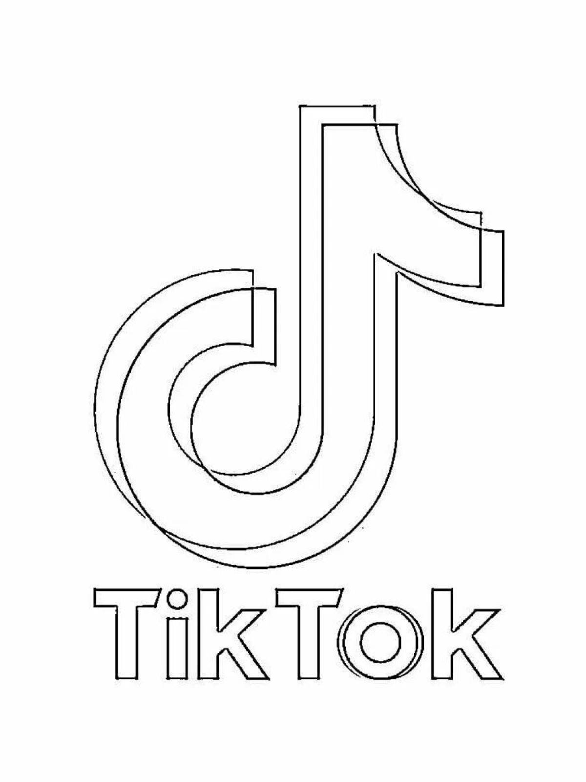 тик ток картинки для торта для распечатки