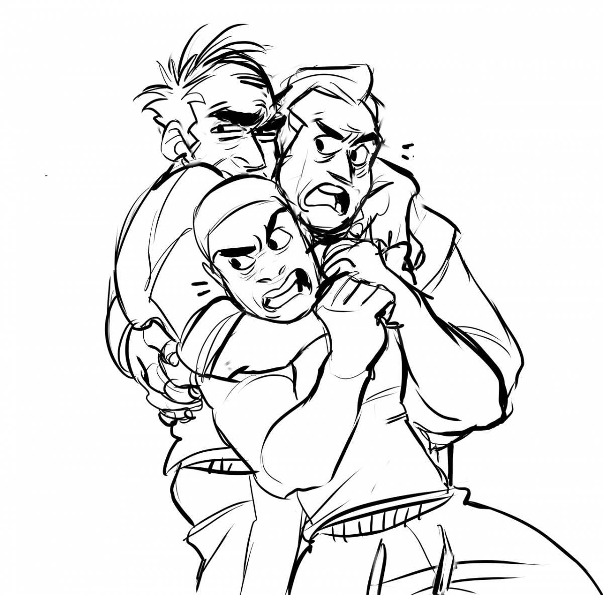 Выдающаяся раскраска франклина и чопа из gta 5