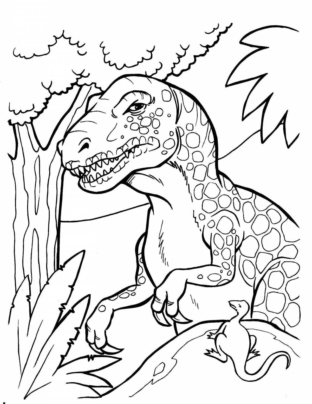 Colourful dinosaurs coloring for boys 7 years old