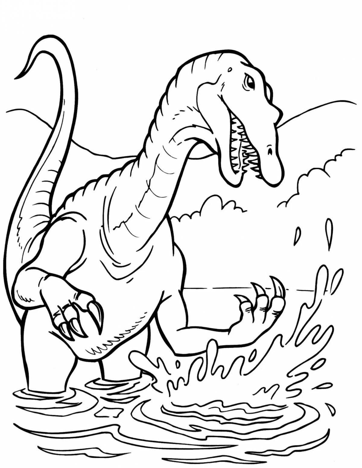 Веселые раскраски динозавров для мальчиков 7 лет