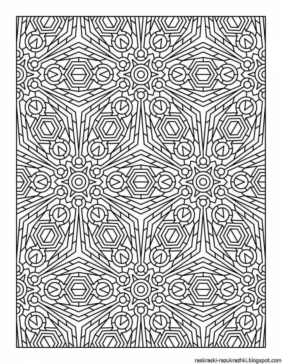 Intricate patterns art coloring for girls