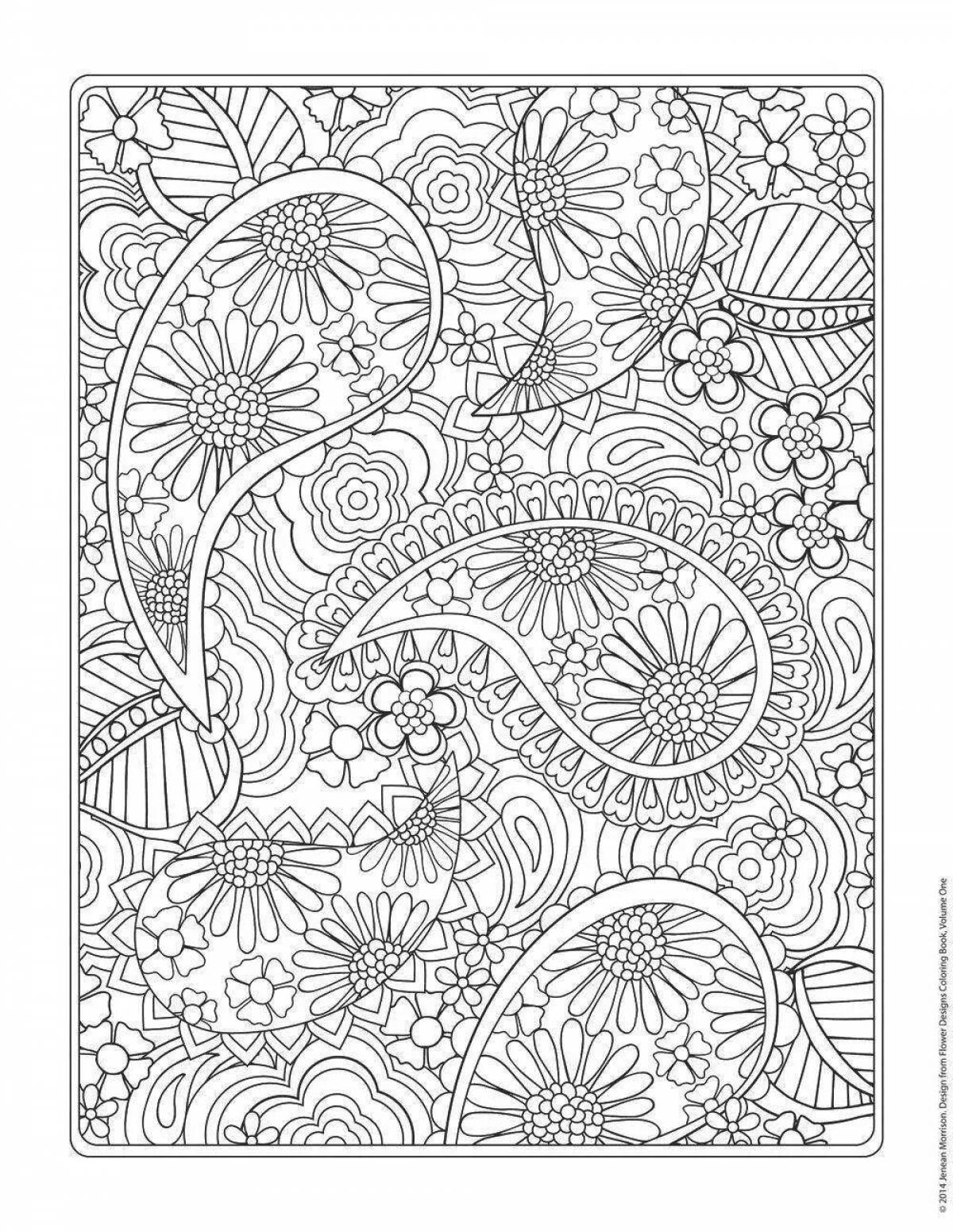 Attractive intricate coloring pages for girls