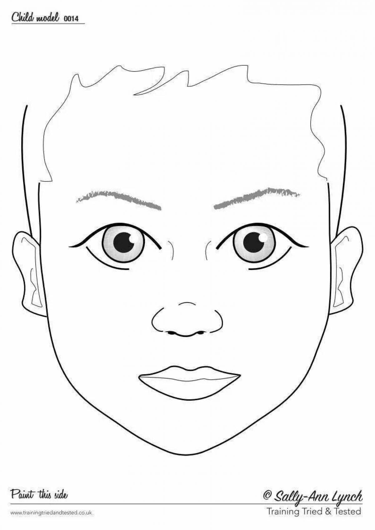 Лицо для детей для макияжа #13