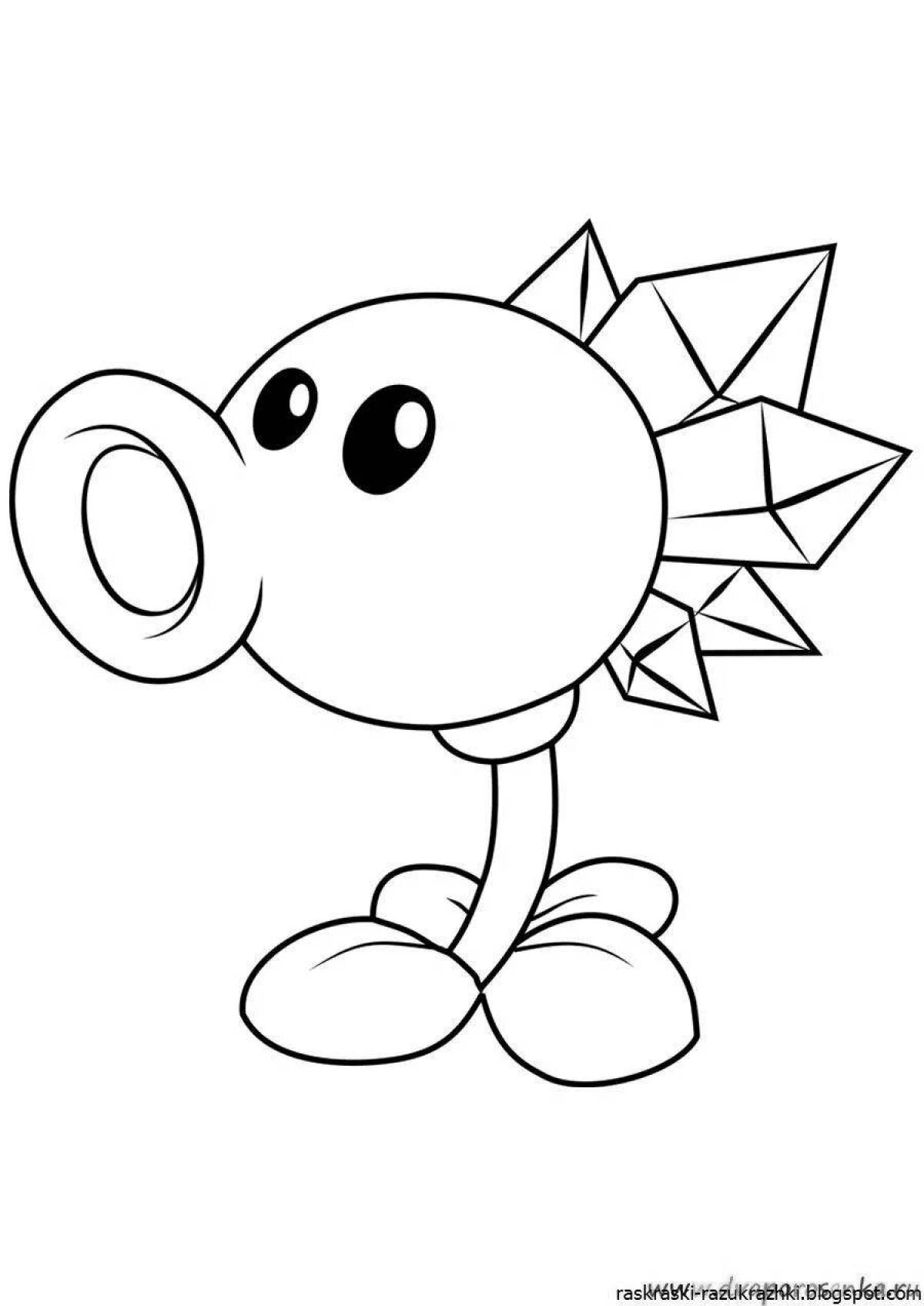 Photo Solar coloring plants vs zombies 2 sunflower