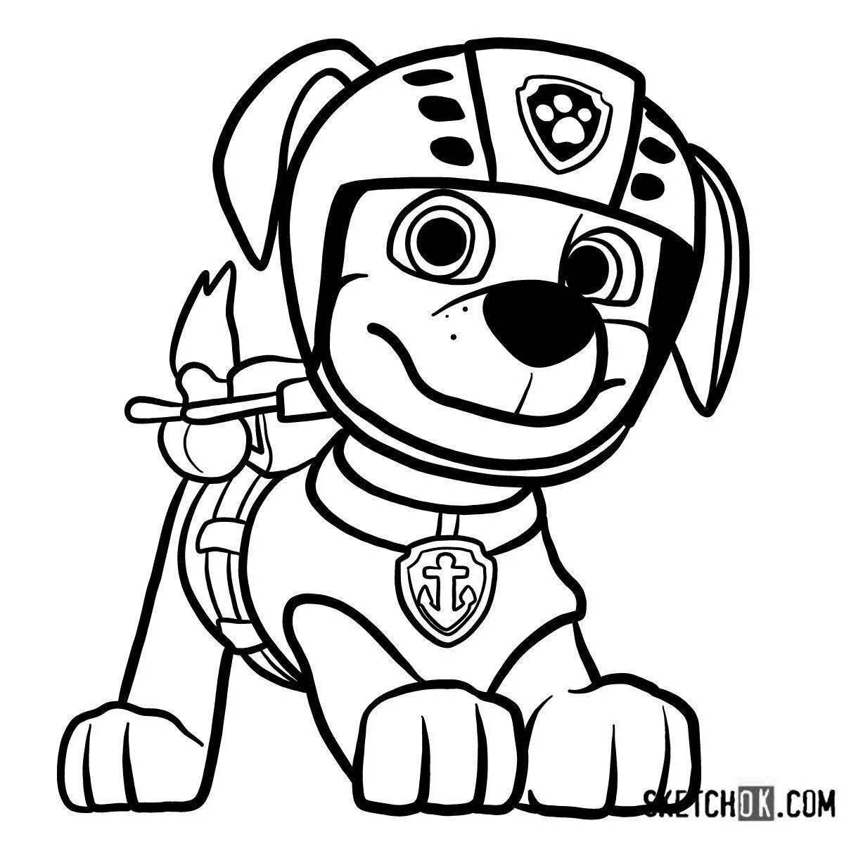 Paw Patrol Outline Art Coloring