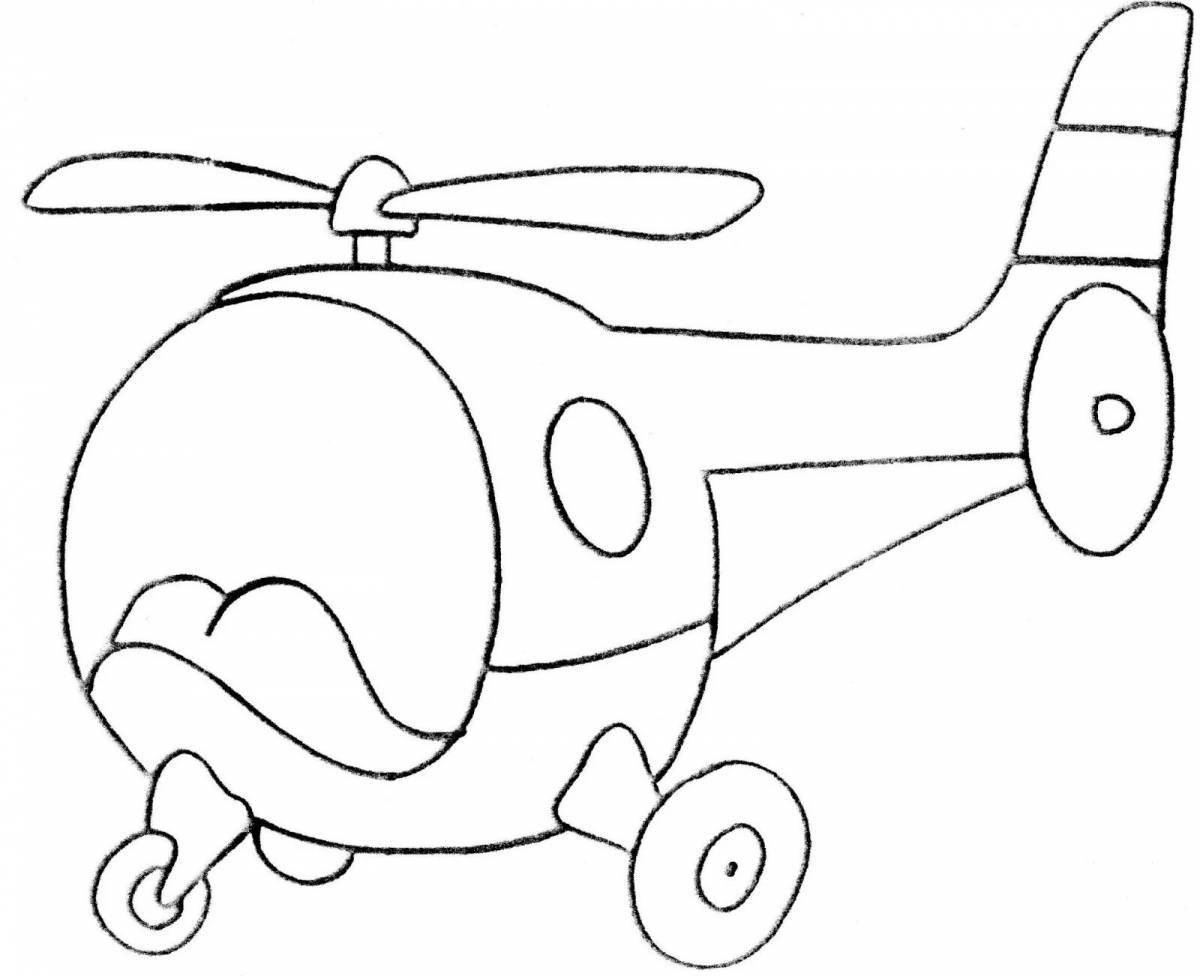 Fun transport coloring page