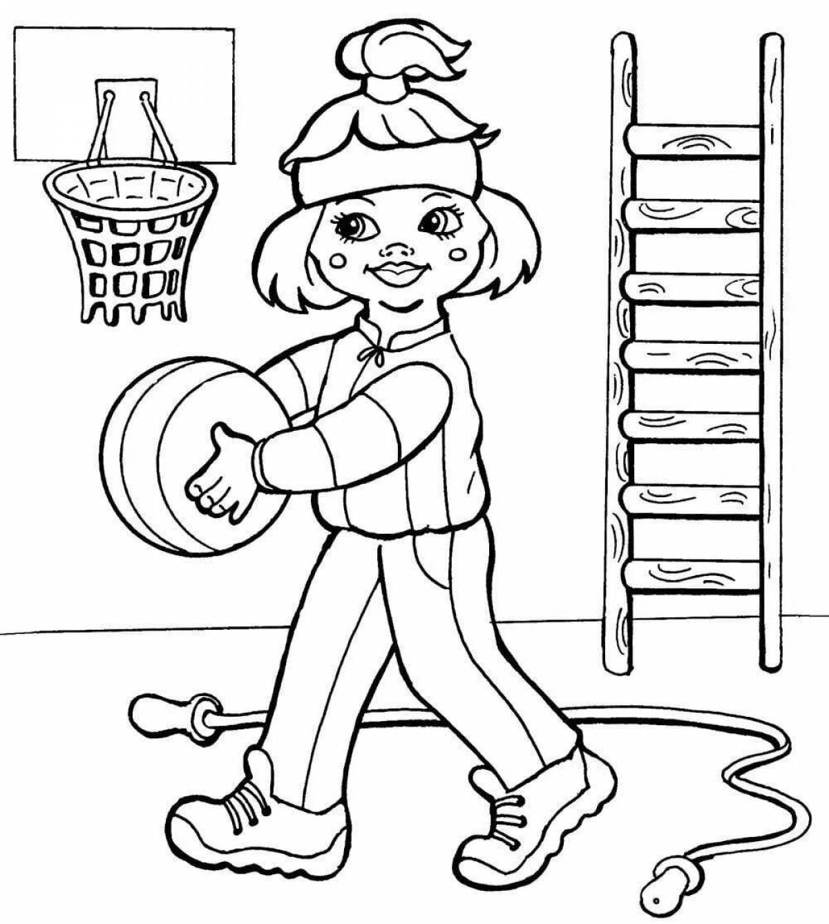 Educated Health Coloring Page for Seniors