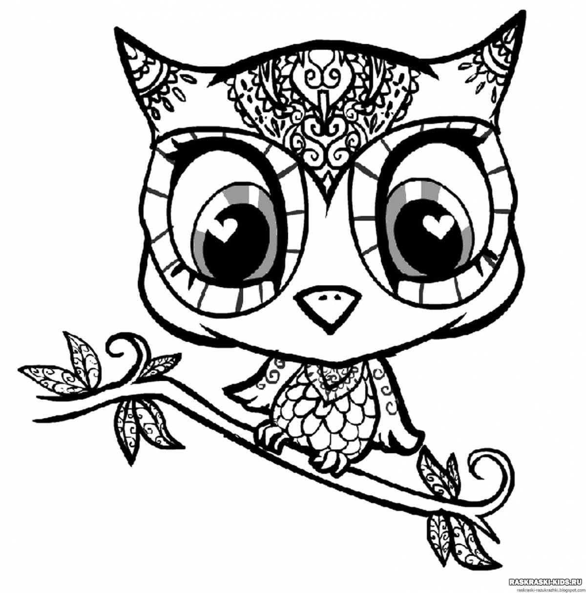 Luminous coloring pages for girls 12 years old with animals