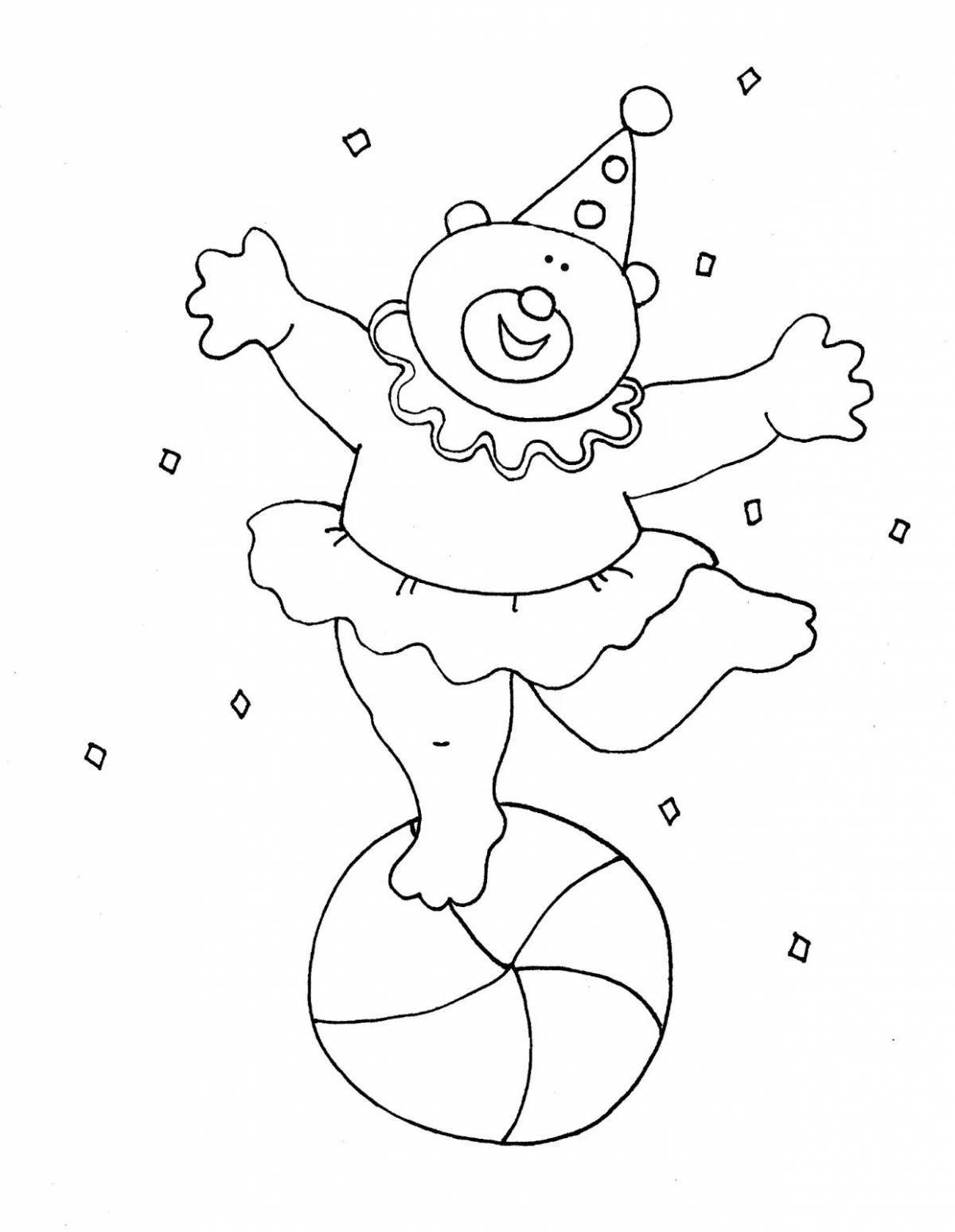 A fun circus coloring book for the little ones
