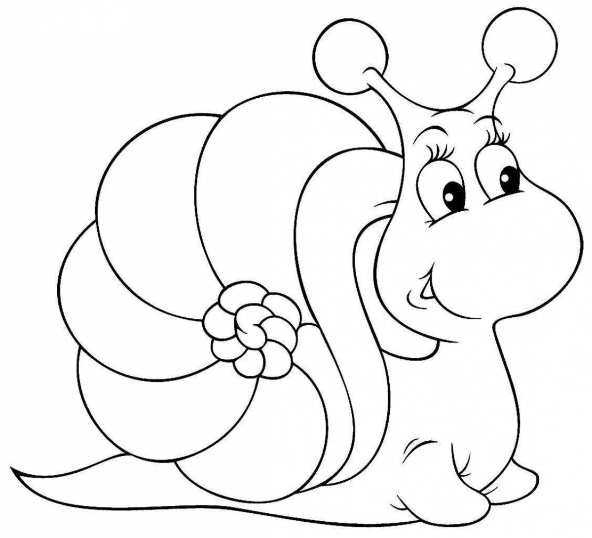 Amazing snail coloring pages for kids
