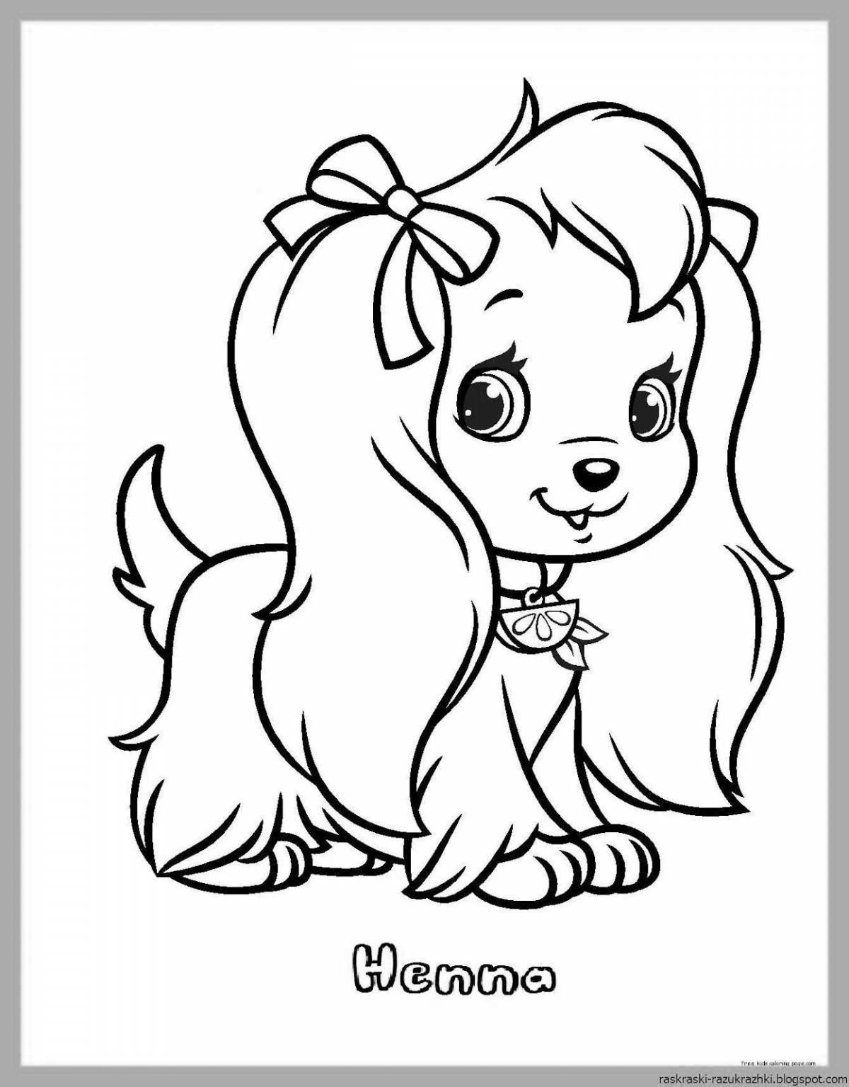 Fun coloring book for 3 year old girls