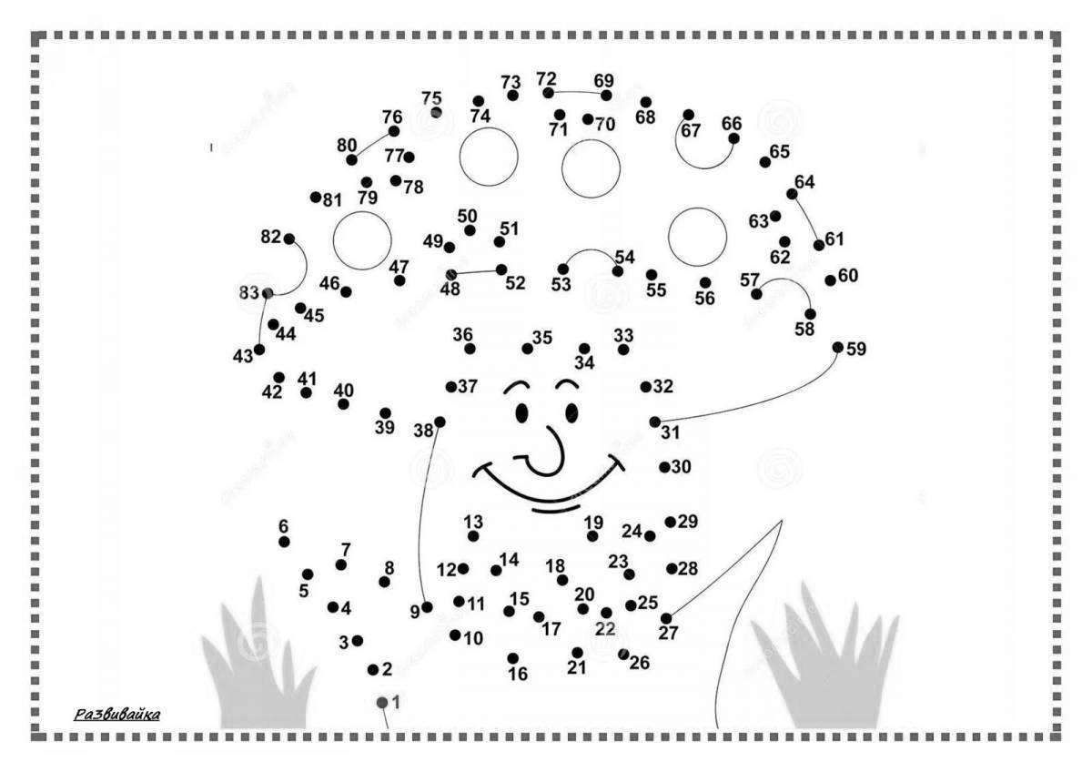 Connect numbers in order up to 100 #21