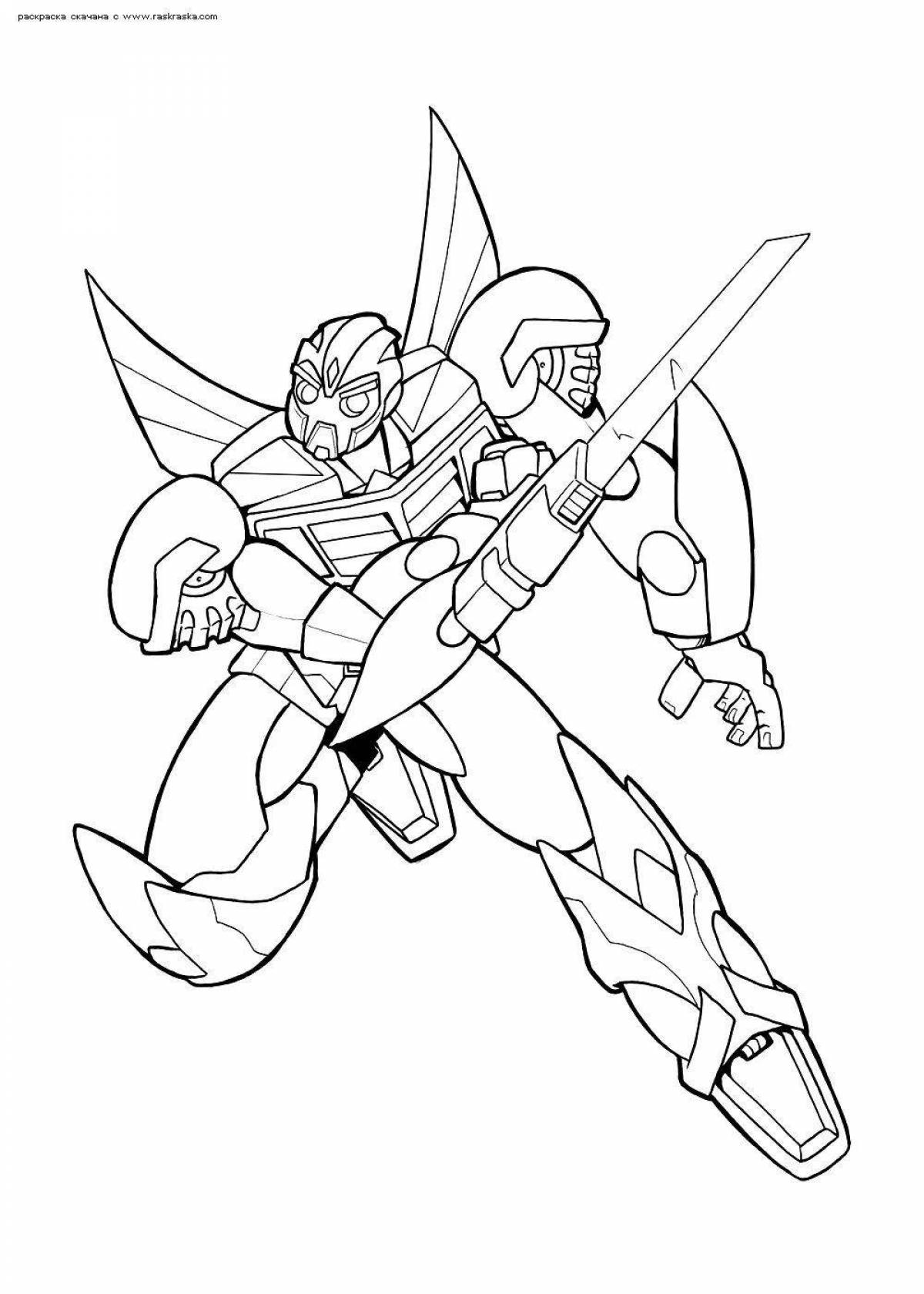 Crunchy bumblebee coloring page