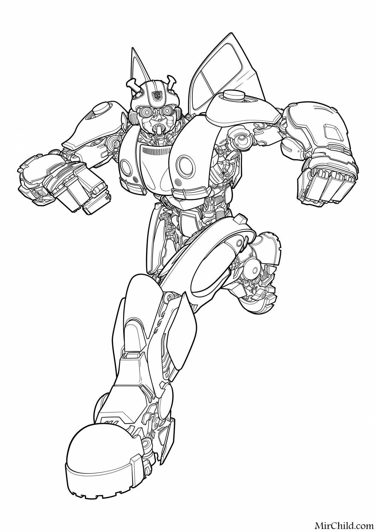 Bumblebee dynamic coloring book