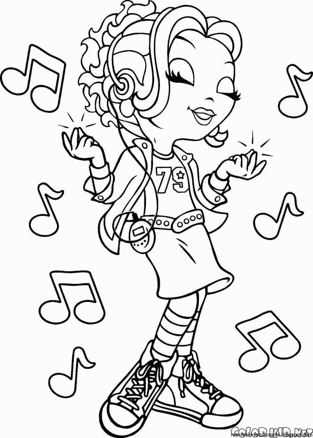 Color-frenzy coloring page for 18 year old girls