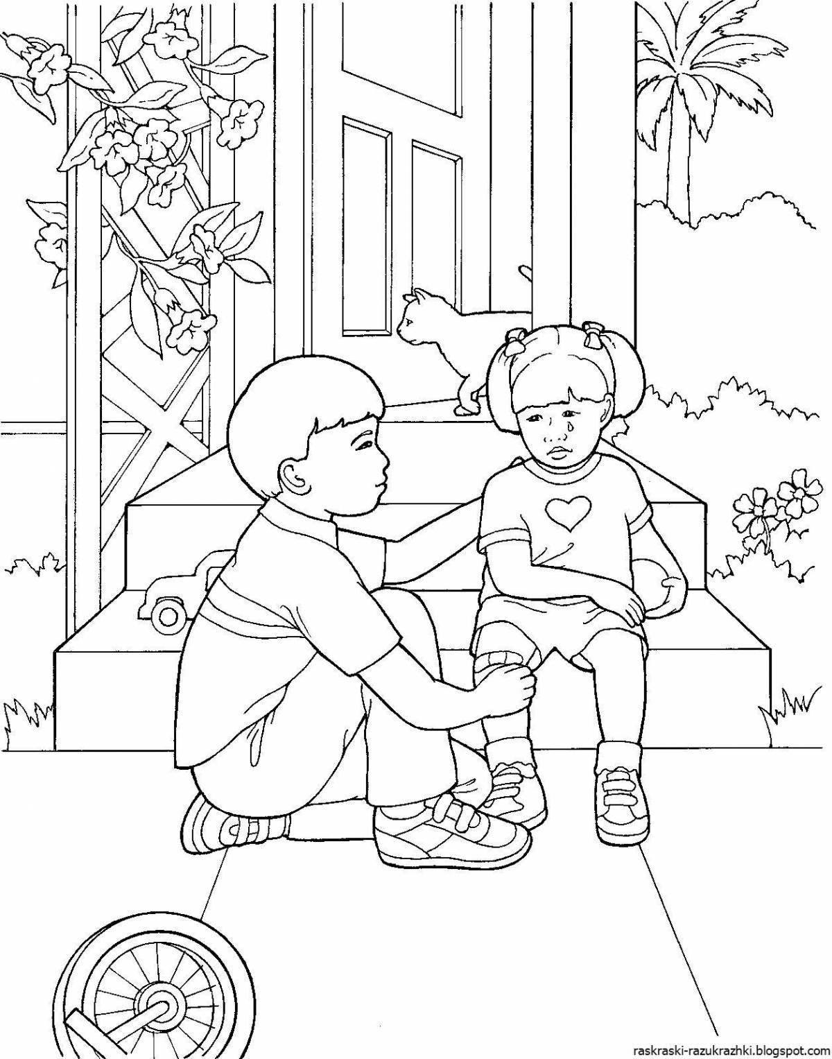 Generous mercy coloring page