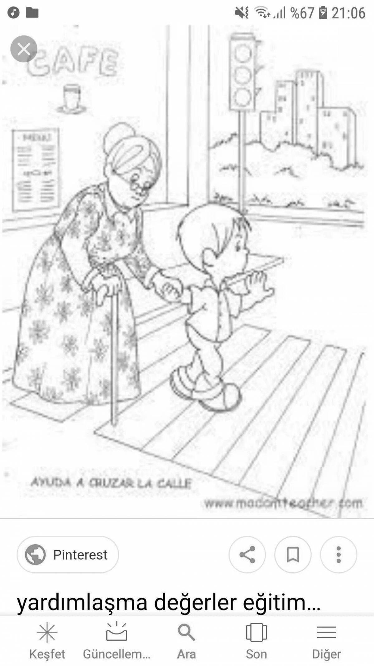 Compassionate Mercy coloring page