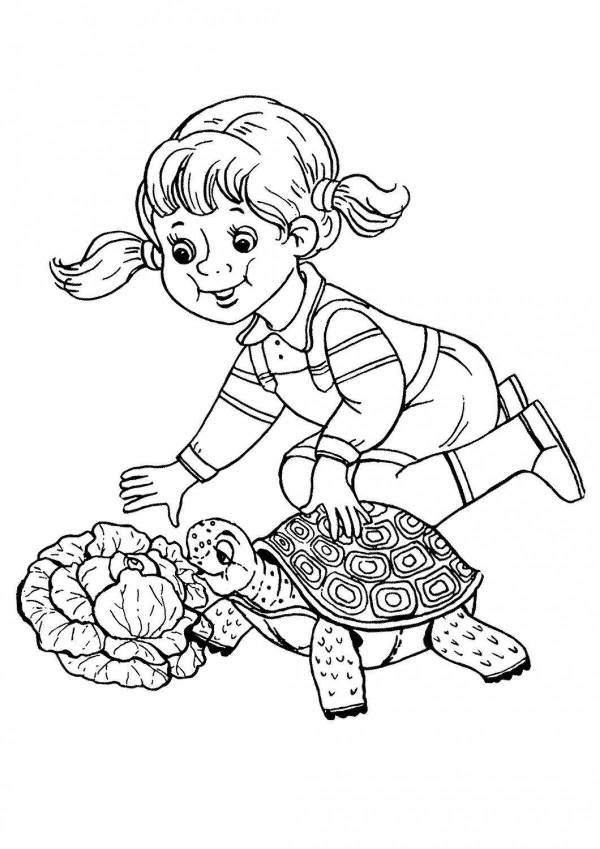 Glowing kindness coloring page